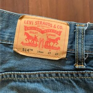 Levi’s 514 youth straight leg jeans size 14 (27x27).
